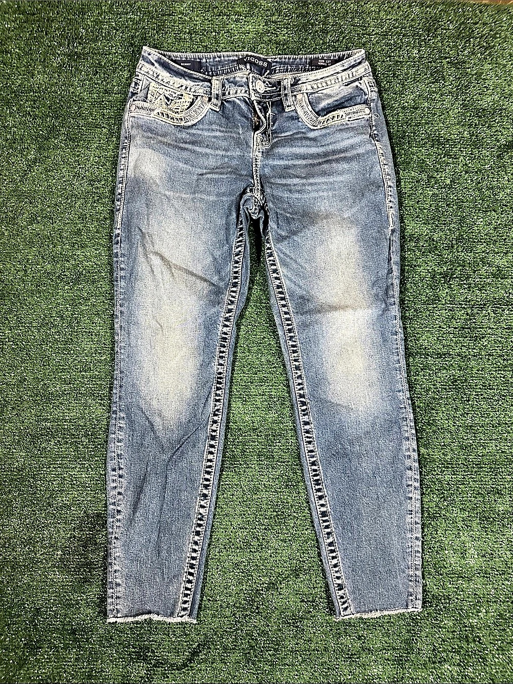 VIGOSS Skinny Jeans in Blue Size S/34 L/27